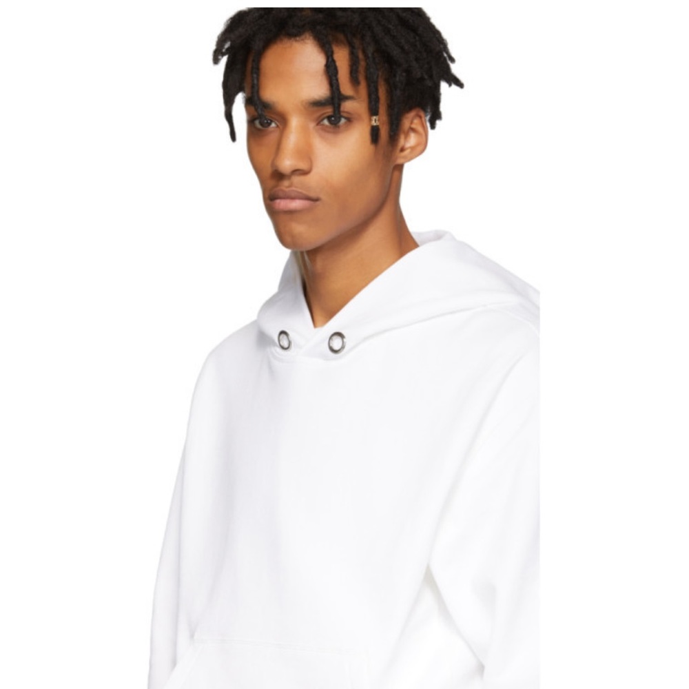 Helmut Lang White Standard Hoodie - Picture 3 of 8